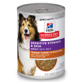 Hill's Science Diet Sensitive Stomach Wet Dog Food — Turkey &amp; Rice (12-Pack)