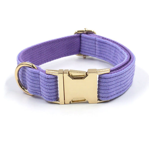 Taro Purple Velvet Dog Collar for Pets